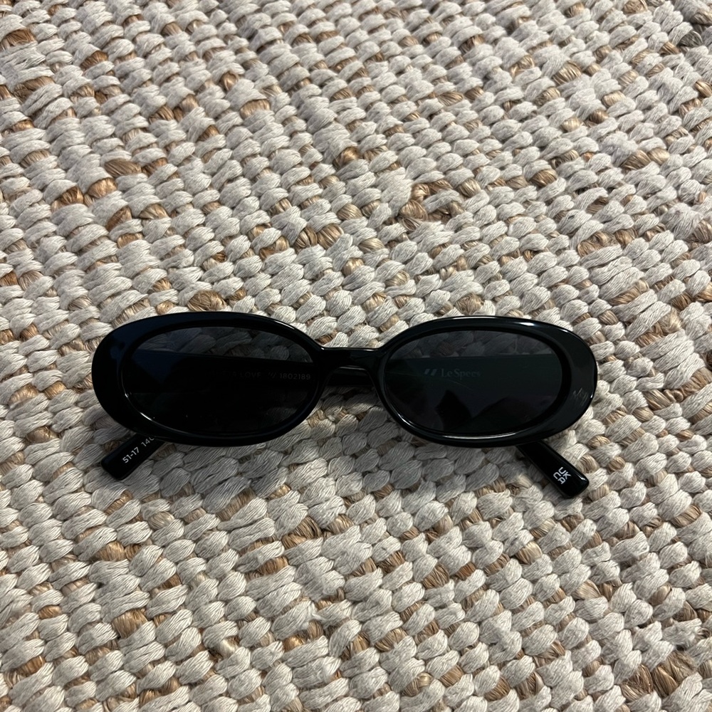 Outta Love in Black & Smoke Mono Le Specs Sunglasses
